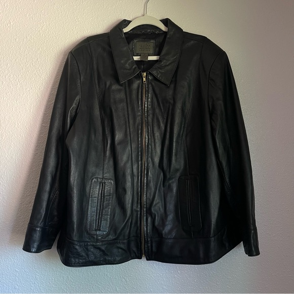 JohnPaulRichard Jackets & Blazers - JohnPaulRichard Black Leather Jacket